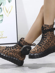 Bottines Mode Multifonctions avec Portefeuille Intégré