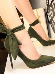 Escarpins Élégants à Talon Haut avec Nœud – Chic et Confort