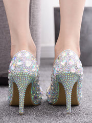 Chaussures à Talons Aiguilles Papillon Strass Élégance