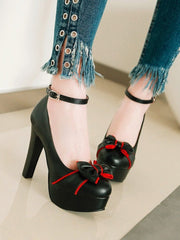 Talons Hauts à Boucle Élégante et Confortable pour Femme