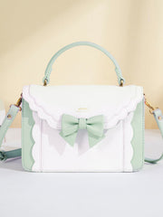 Sac Carré Élégant avec Noeud – L’Accessoire Chic et Féminin