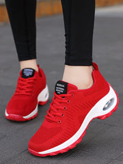 Baskets Basses Respirantes à Lacets pour Femme