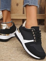 Baskets Casual Taille Plus à Lacets pour Femmes