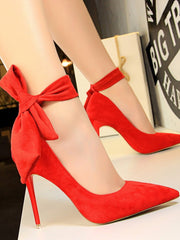 Escarpins Élégants à Talon Haut avec Nœud – Chic et Confort