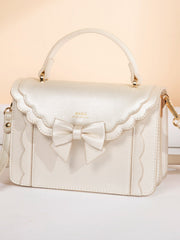 Sac Carré Élégant avec Noeud – L’Accessoire Chic et Féminin