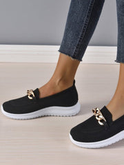 Chaussures Plates Femme Mesh avec Chaîne