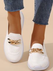 Chaussures Plates Femme Mesh avec Chaîne