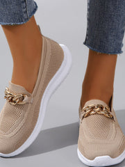 Chaussures Plates Femme Mesh avec Chaîne