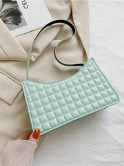 Sac Éléphant à Épaule Unique et Motif Diamant pour Femmes