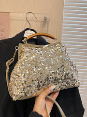 Sac à Main Coquillage en Sequins – Élégance et Brillance Instantanée