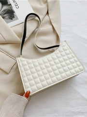 Sac Éléphant à Épaule Unique et Motif Diamant pour Femmes