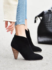 Bottes Élégance Rétro V - Cuir Vert Foncé Givré