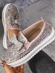 Escarpins à plateforme en strass pour femmes