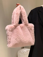 Sac Fourre-Tout Peluche Élégance Hivernale