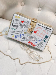 Sac Bandoulière Graffiti Tendance pour Femme