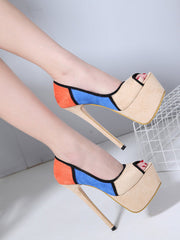 Escarpins à Talons Super Hauts 16CM Bouchon D'Eau