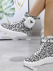 Bottines Mode Multifonctions avec Portefeuille Intégré