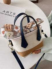 Sac Seau Tissé À Bandoulière Minimaliste Élégant