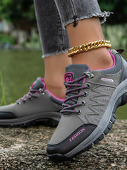 Baskets en Cuir à Plateforme pour Femme avec Semelle Souple