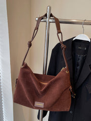 Sac en Cuir Rétro Maillard pour Femme - Élégance Vintage et Praticité