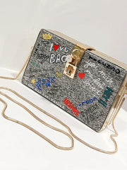 Sac Bandoulière Graffiti Tendance pour Femme