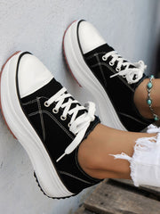 Chaussures Basses à Lacets Casual pour Femme