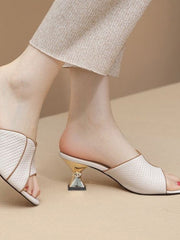 Sandales à Talon Stiletto Chunky pour le Printemps et l'Automne