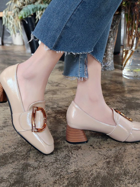 Chaussures à Talons Épais pour Femme – Confort Durable et Style