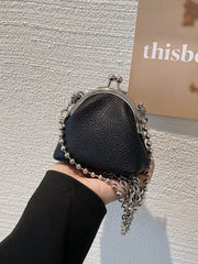 Sac Mini Clip Métallique Élégant pour Femme