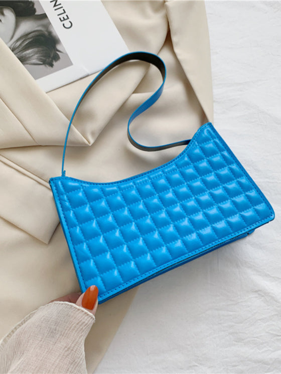 Sac Éléphant à Épaule Unique et Motif Diamant pour Femmes