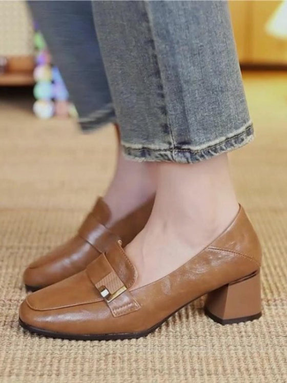 Escarpins Rétro Chic à Ouverture Shallow pour Femme