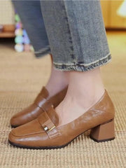 Escarpins Rétro Chic à Ouverture Shallow pour Femme