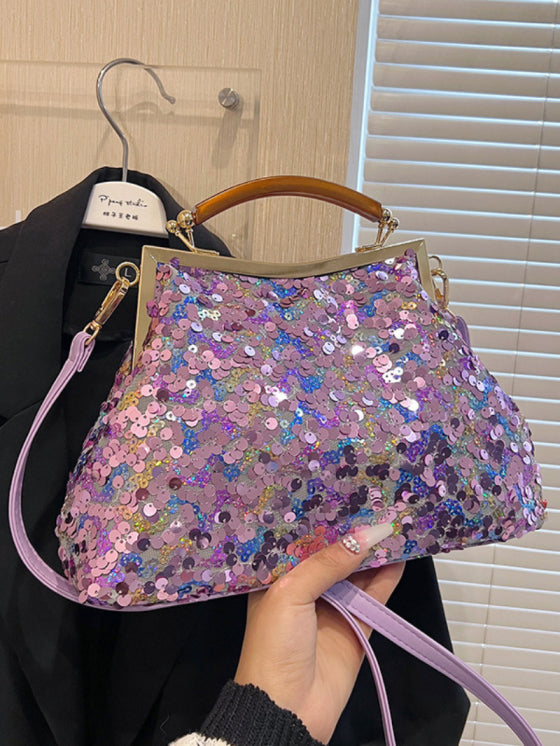 Sac à Main Coquillage en Sequins – Élégance et Brillance Instantanée