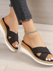 Sandales Wedge Éco-Responsables en Chanvre - Plateforme Femmes