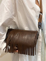 Sac Bandoulière à Franges Grande Capacité – Élégance et Praticité