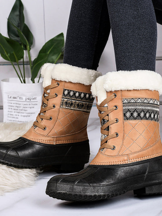 Bottes Hautes Femme Antidérapantes Velours