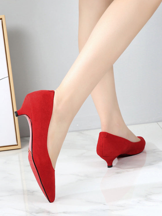 Escarpins D'Été à Talon Bas 3cm – Élégance et Confort