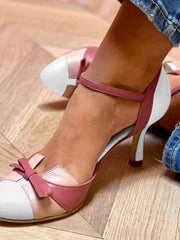 Talons Hauts à Boucle Assortie et Talon Fermé