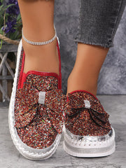 Escarpins à plateforme en strass pour femmes