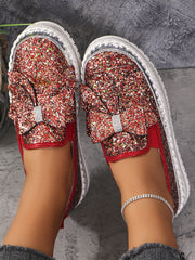 Escarpins à plateforme en strass pour femmes