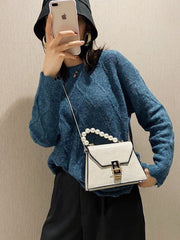 Sac à Main Perlé Élégant à Épaule Unique Femme