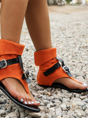 Sandales Plates Romaines à Bout Ouvert – Élégance et Confort