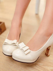 Chaussures à Talons Hauts avec Nœud pour Femme